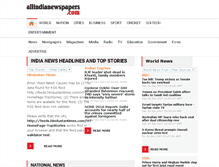 Tablet Screenshot of allindianewspapers.com